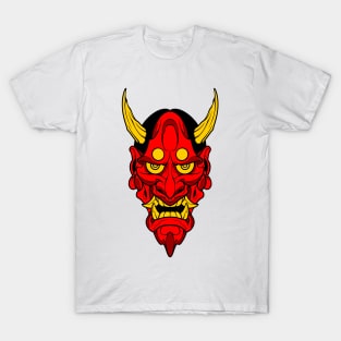 long face oni mask T-Shirt